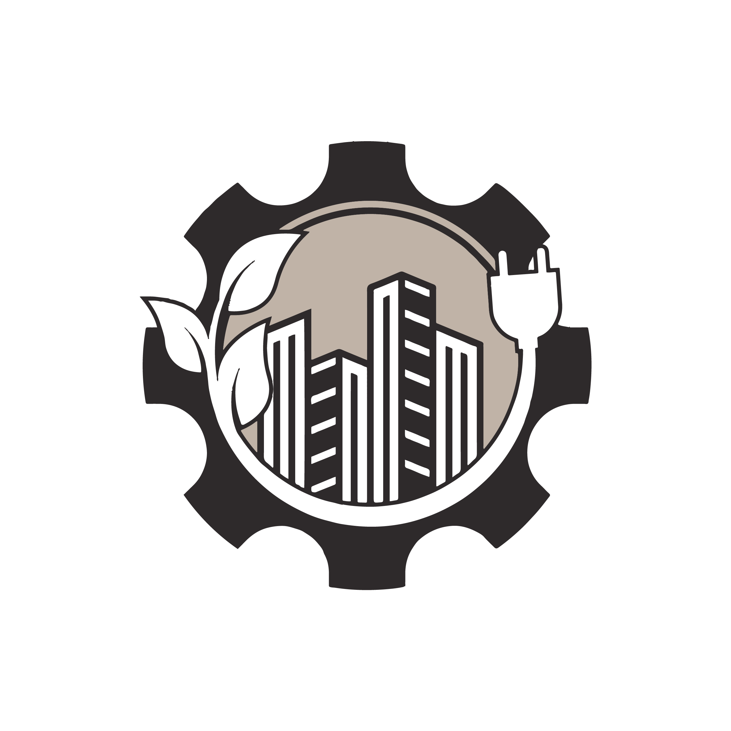 Icon of a wrench and screwdriver crossed over a gear.