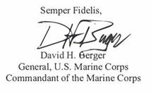 General David H. Berger's signature.